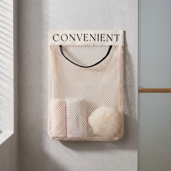 Fmbmuo Bathroom Storage Hanging On Wall , Reusable Shower Storage Hanging Toy Storage For Kitchen Bathroom Office Dorm Laundry Entryway