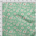 thumbnail image 4 of oneOone Cotton Cambric Mint Green Fabric Florals Quilting Supplies Print Sewing Fabric By The Yard 56 Inch Wide, 4 of 5