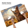 thumbnail image 3 of Sikiie Vintage Cute Corgi Sunflower Puzzle, Jigsaw Puzzles, Jigsaw Puzzles 1000 Pieces, Custom Jigsaw Puzzle for Adults (29.5×19.7in, Horizontal), 3 of 9