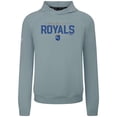 thumbnail image 2 of Men's Levelwear  Gray Kansas City Royals Mandate Carve Tri-Blend Hoodie, 2 of 3