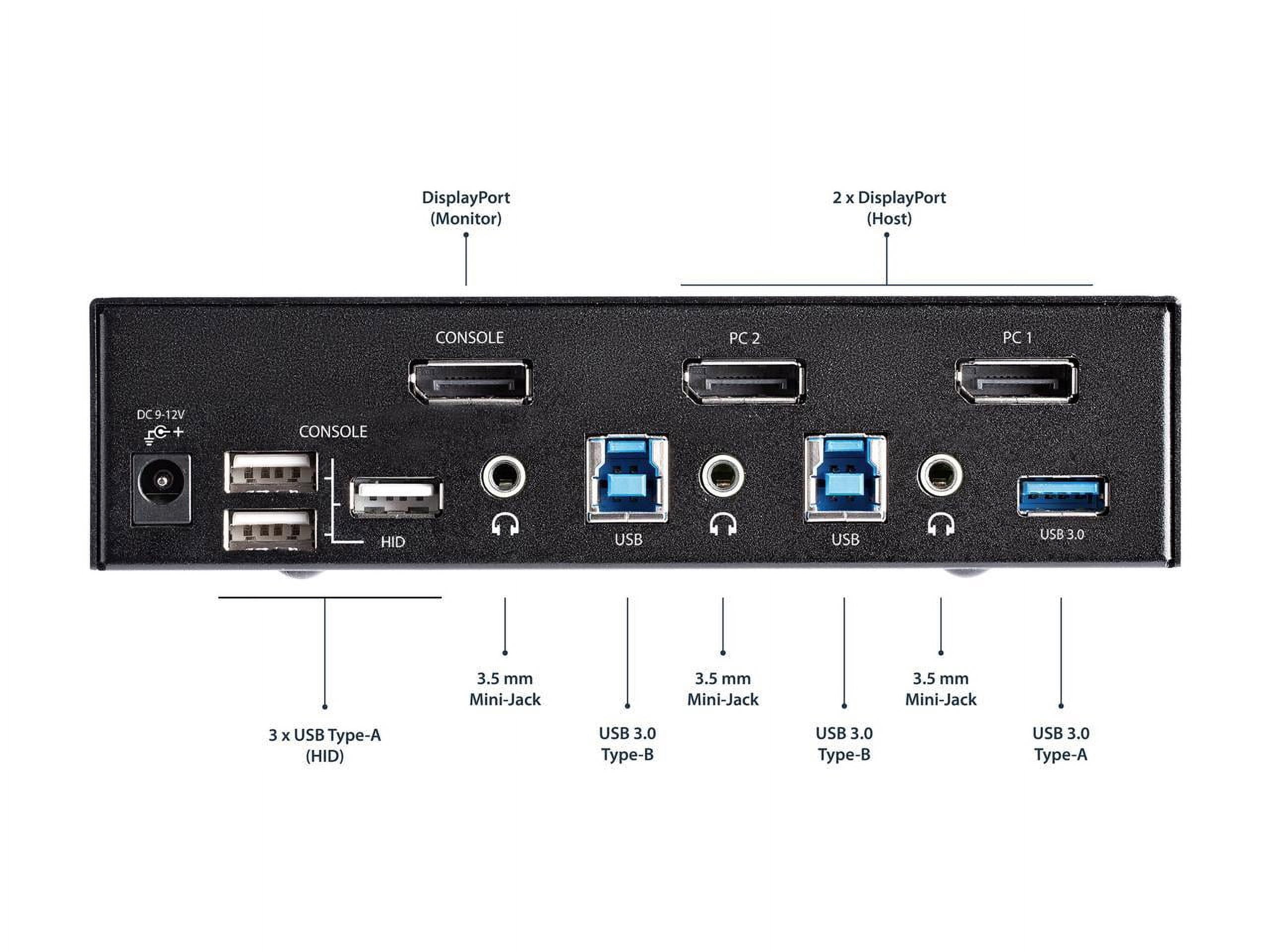 StarTech SV231DPU34K KVM Switch 2-Port DisplayPort 4K 60Hz