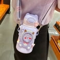 thumbnail image 5 of Termo para niños interesante, de grado alimenticio, para estudiantes de jardín de infantes, taza de agua con pajita, regalo, tetera, 5 of 5