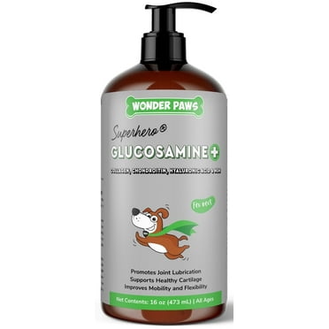 Liquid Glucosamine for Dogs- Chondroitin, MSM, Collagen- Joint, Mobility & Cartilage Support- 16 oz