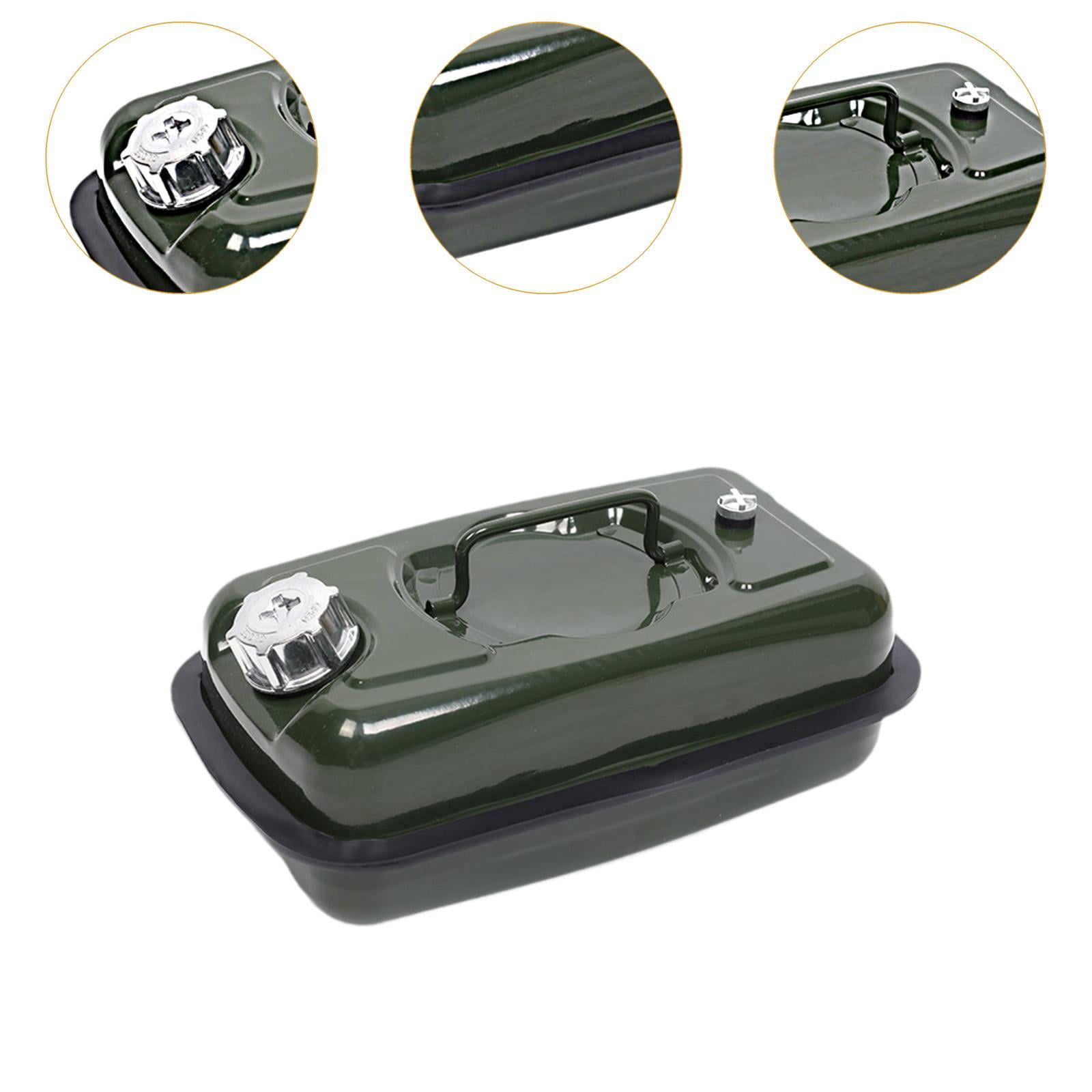 Wzmzjy Motorcycle Seat Fuel Can Tank Multipurpose Liquid Storage Canister for Emergency 3L Aluminum Lid