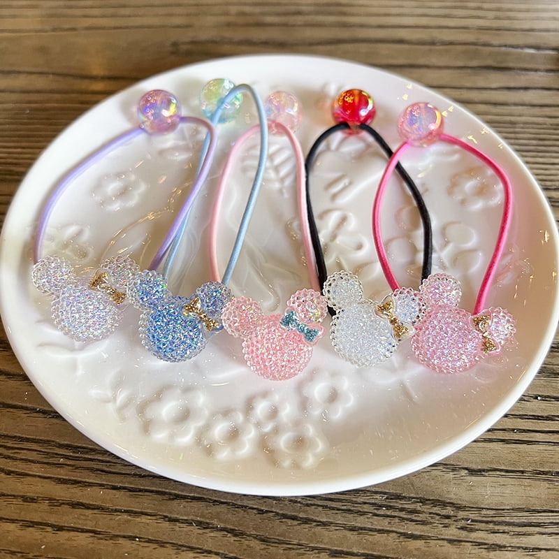 2 Pieces Cute Animal Princess Headwear Elastic Hair Bands for Kids Girls Hair Accessories Children Hair Ropes