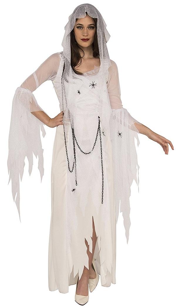 white ghost dress