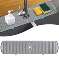 thumbnail image 1 of Alfombrilla de silicona XXL con asa de grifo, colector de goteo, diseño BFONS, 1 of 6