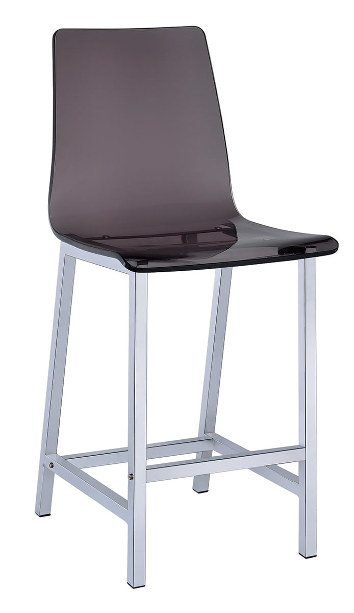 Coaster 29 Acrylic Bar Stool In Smoke Com