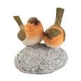 thumbnail image 2 of Estatua de pájaros con decoración de escultura de resina de piedra Amigos de regalo Cañas de regalo de pájaros Ornamento para el jardín del balcón del 95x9x12cm, 2 of 8