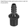 thumbnail image 5 of Uxcell 1/4" Barb x 1/4" NPT Male Thread Tube Connector Plastic Hose Fittings 3 Pack, 5 of 5