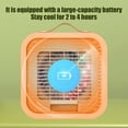 thumbnail image 2 of Water-cooled Desk Fans that Blow Cold Air,Fashion Portable Mini Box Fan,3-Speed Silent Table Fan for Bedroom Home Office,Outdoor Usb Rechargeable Cold Fan,Longer Battery Life and Energy Saving, 2 of 5