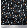 thumbnail image 3 of Soimoi Black Cotton Duck Fabric Garden Tool Hardware Decor Fabric Printed Yard 44 Inch Wide, 3 of 3