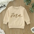 thumbnail image 2 of Byoo Newborn Girls Sweatshirt Long Sleeve Letter Print Sweatshirt Fall Casual Pullover Top, 2 of 5