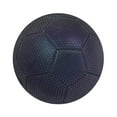 thumbnail image 3 of Balón de fútbol holográfico reflectante luminoso de tamaño 5, de cuero sintético, balón oficial de fútbol para niños y adultos, juguetes de pelota, 3 of 8