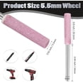 thumbnail image 4 of 12 Pcs 3/16 Inch Chainsaw Sharpening Stones Diamond Chainsaw Sharpener Chainsaw Grinding Stone File Pink Chainsaw Accessories for Electric Diamond Sharpening Wheel, 4.8mm, 4 of 7