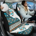 thumbnail image 2 of Uorisanigo Automotive Seat Cover, 2Pcs Car Accessories with Southwest Aztec High Back Auto Front Seat Covers Protect Accessories for Women Men, Easy to Install, 2 of 7