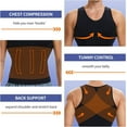 thumbnail image 3 of ANYFIT WEAR Men V-neck Body Shaper Vest Sleeveless Shirts Slimming Undershirts Tummy Control Tank Top, 3 of 6