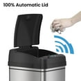 thumbnail image 6 of iTouchless 13 Gallon Pet-Proof Sensor Trash Can with AbsorbX Odor Filter and PetGuard, Stainless Steel Kitchen Garbage Bin Prevents Dogs & Cats Getting in, Battery and AC Adapter (Not Included), 6 of 8