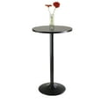 thumbnail image 3 of Winsome Obsidian 3-Pc Pub Set, Round Table & Adjustable Swivel Stools, Black Finish, 3 of 10