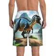 thumbnail image 3 of Yiaed Lake Forest Dinosaur A Print Men's Swim Trunks with Lining Quick Dry Sports Shorts Beach Shorts Boardshorts-XX-Large, 3 of 5