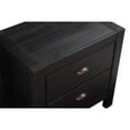 thumbnail image 4 of Grain Wood Furniture Montauk 2-Drawer Nightstand, Farmhouse Black, 4 of 7