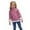 D444/Pink, variant on Afdoent Girls Sweaters Lined Knitted Sweater Warm Pullover Soft Cozy Kids Top Fall Winter Clothes 6-7 Years