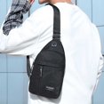 thumbnail image 5 of Crossbody Bag Sling Backpack Lightweight Water-Resistant,Headphone Hole Adjustable Strap,for Men Women,for Daily Use Travel Outdoor, 5 of 6