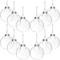 thumbnail image 2 of 6 bolas de plástico transparente para Navidad, adornos rellenables para árbol de Navidad, adornos colgantes para decoración del hogar, regalo de Navidad 2023, 2 of 5