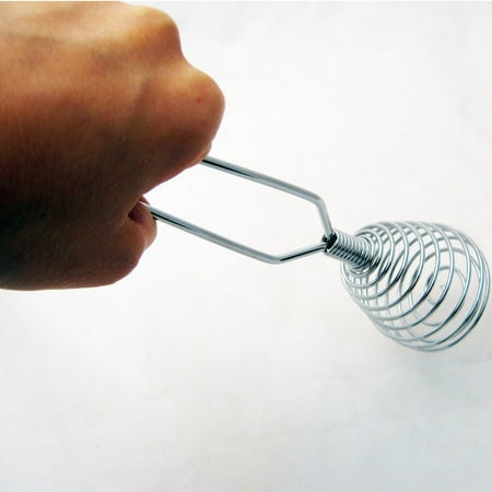 

Whisk Egg Beater Chrome Steel Coil Wire Whip Chef Hand Handle New Cook