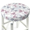 thumbnail image 3 of Fotbe Lilies Flowers Stool Covers Round,Waterproof Round Bar Stool Covers Bar Chair Covers Washable Stool Cushion Slipcover for 12-14 Inch Chair-12 inch, 3 of 7