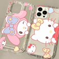 thumbnail image 4 of Kuromi Hello Kitty Soft TPU Case for Samsung Galaxy S24 S23 Ultra S22 S21 FE S20 S10 Plus Note 20 10 Pro A34 A54 A33 A53 Cover, 4 of 5