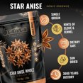 thumbnail image 4 of 5Senses Star Anise Whole Pods | Anís Estrellado | Sonic Essence | Single Origin, Non-GMO, Fairtrade| Aromatic Oriental Spice with Sweet Licorice Flavor (1.75oz/50g), 4 of 7