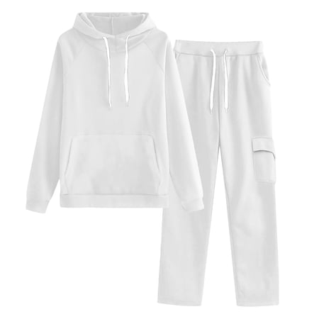 Edvintorg Pants Sets Women 2 Piece Outfits Long Sleeve Casual Pullover Sweatshirt Baggy Sweatpants Track Suits Winter 2025 Fashion Clothing