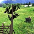thumbnail image 4 of Metal Peeping Garden Decor Cow, Animal Silhouette Hanging Statue for Fence or Tree, Wall, 4 of 8