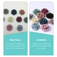 10pcs Floral Clothing Accessories DIY Leather Decors Camellia Flower