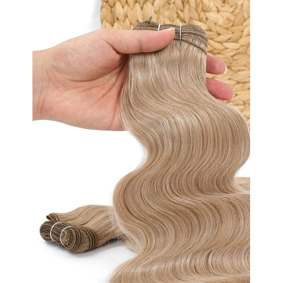 WEIF-30 inch Wheat Blonde Body Wave Bundle Synthetic Long Hair Weave Sew in Hair Extensions for Women