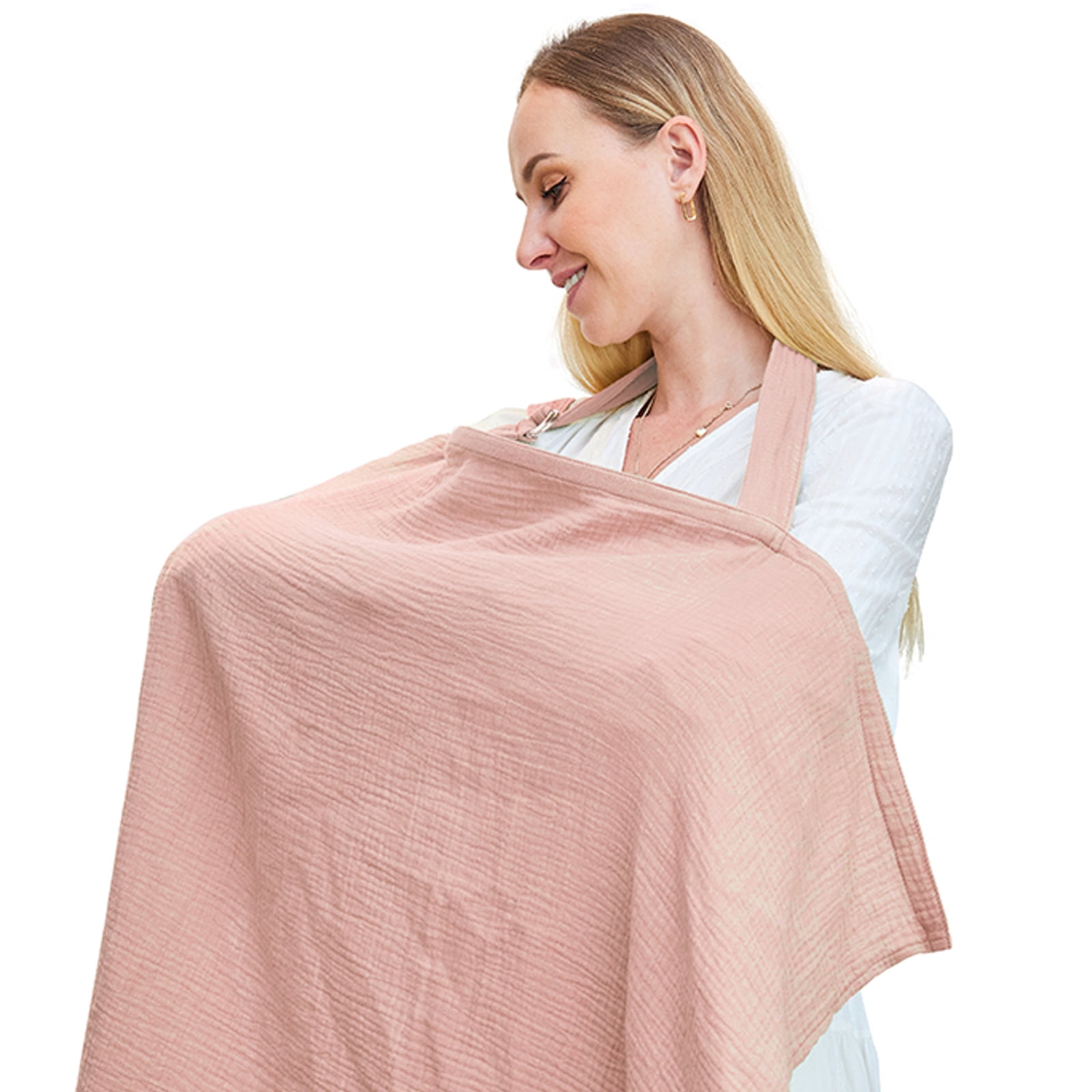 Nursing Cover for Baby Breastfeeding,Breathable Cover with Rigid Hoop for Mother Nursing Apron
