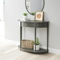 thumbnail image 3 of Ameriwood Home Aurora Half-Moon Console Table, Gray, 3 of 9