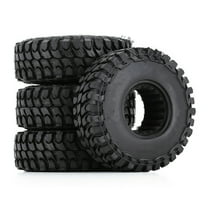 4pcs RC Wheel Tyres Tires 1/24 RC Crawler Rubber Tires Set Upgrades Accessories for Axial SCX24 1/24 RC Crawler TAPDRA Spare Part