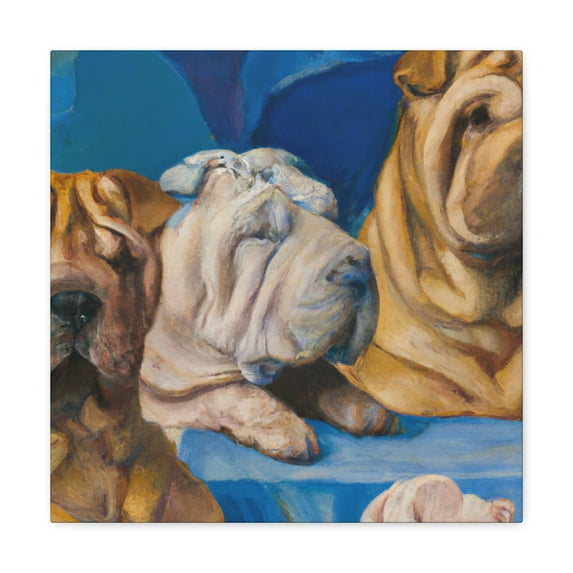 Shar Pei Reflection Rembrandt - Canvas