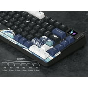 COSTOM Mechanical Keyboard,75% Gaming Keyboards Rgb Custom Keyboard with Hot Swappable,Keyboard Driver and Multimedia Screen for Mac/Win, Black