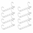 thumbnail image 2 of Organisateur de Cintres en Plastique Abs, Crochet de Garde-Robe Gain de Place avec Construction Robuste, pour Rangement de Garde-Robe, Multicolore, 2 of 9