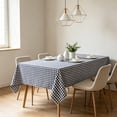 thumbnail image 6 of Waterproof and Oilproof Checkered Tablecloth Classic Plaid Nylon Desk Protector Mat for Dining Room Kitchen Living Room Daily Gatherings, 47.24" x 62.99", AKLJWH, 6 of 6