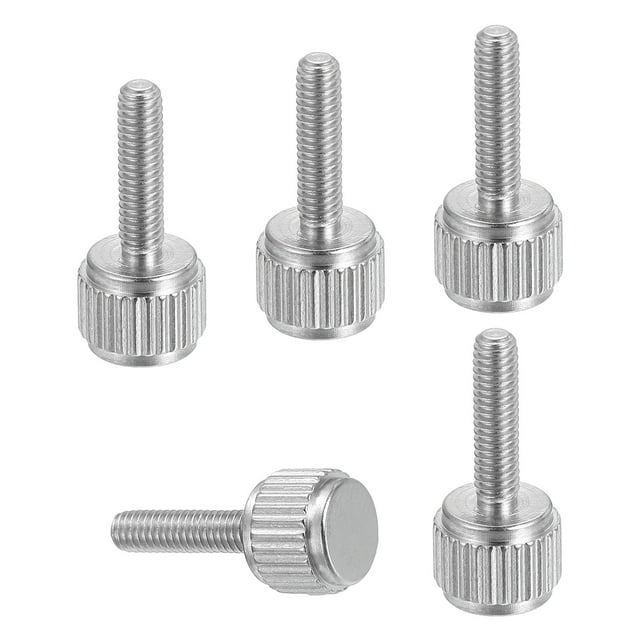 5 Pcs M2.5 x 10mm Vis à Pouce Moletées, Verniers, Verrous, Vis de Verrouillage