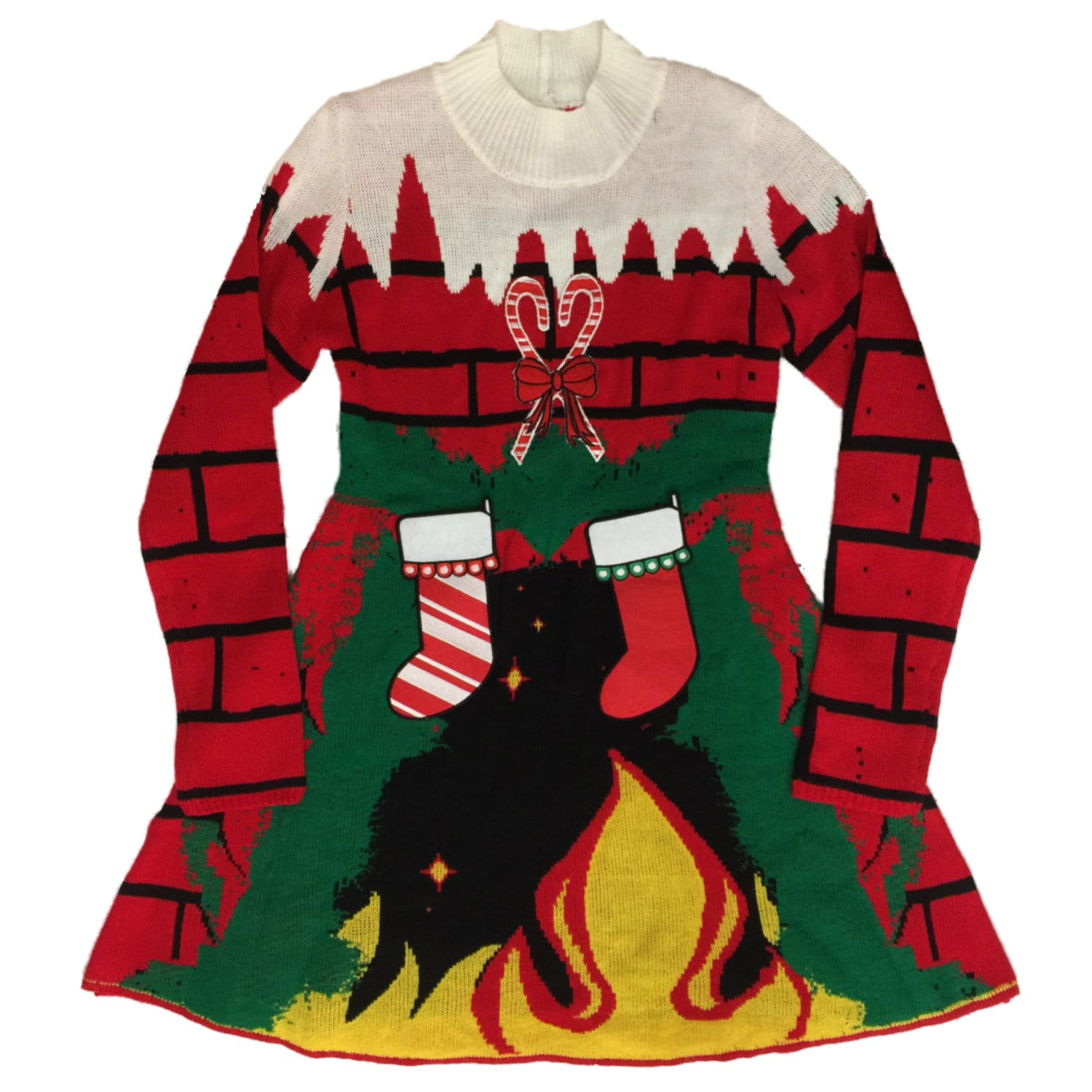 walmart holiday sweater dress