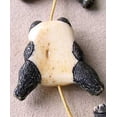thumbnail image 2 of Adorable Hand Carved Panda Centerpiece Bead | 32x30x8mm | 1 Bead |, 2 of 2