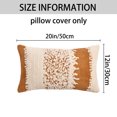 thumbnail image 7 of REGALWOVEN Pack of 2 Plush Decorative Pillow Covers Boho Soft Cozy Cushion Cases for Sofa Bedroom Couch Car Orange 20" x 12", 7 of 7