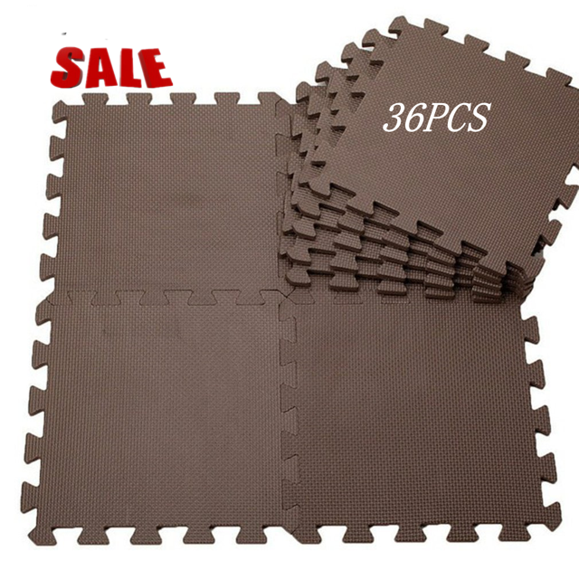 30 * 30Cm Household Foam Floor Mat,36-Piece Puzzle Exercise Mat, Multipurpose Floor Interlocking Tiles Protective Floor Workout Gym Mat