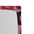 thumbnail image 3 of Ambesonne Emoji Fitted Sheet, Polka Dot Pop Art Funny Face, Twin Size, Pale Pink Charcoal Grey, 3 of 3
