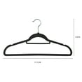 thumbnail image 6 of Isaac Mizrahi 120 Pack of Velvet Hangers in Black, 6 of 8